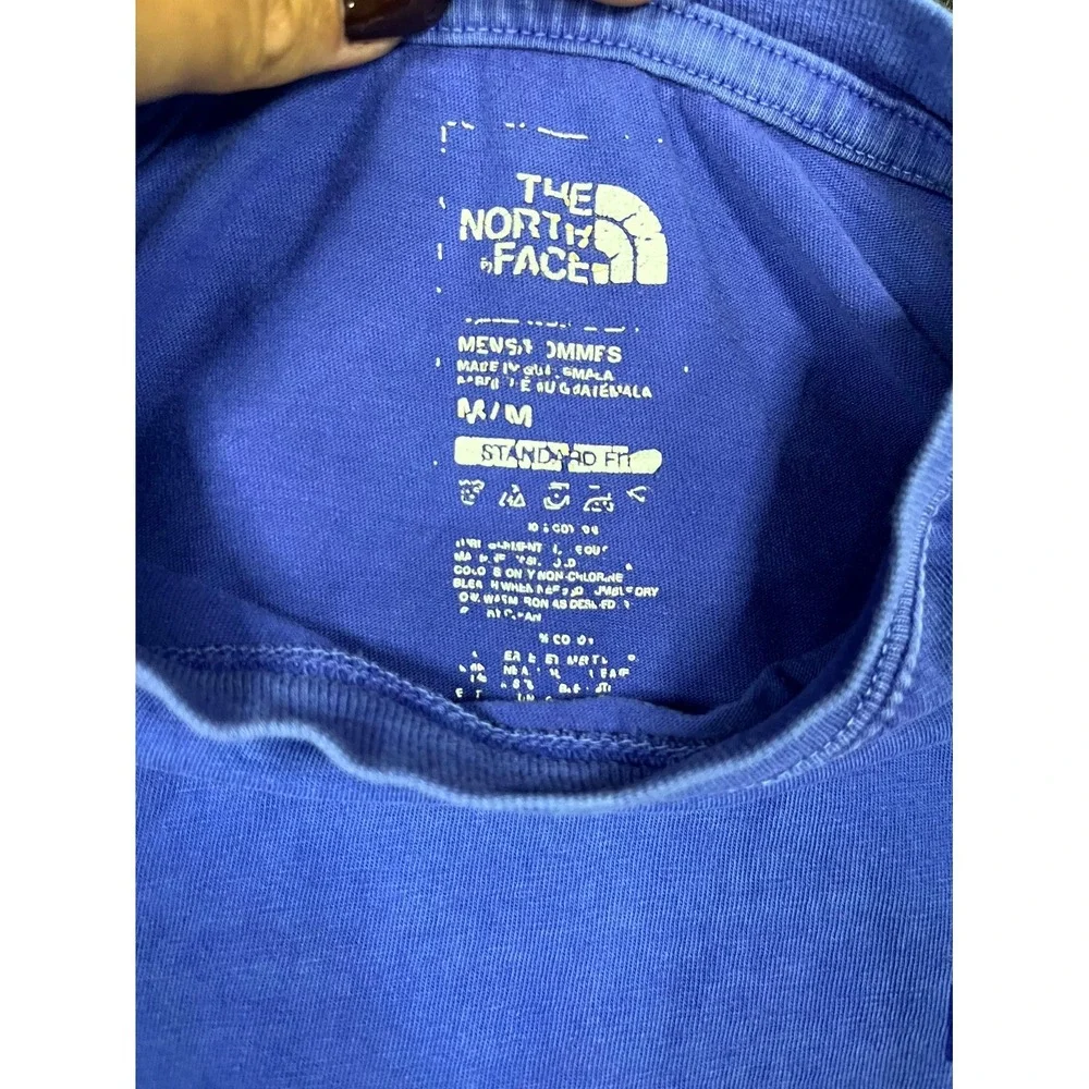 The North Face Standard Fit T Shirt Mens M Blue Graphic Fine Alpine Equipment